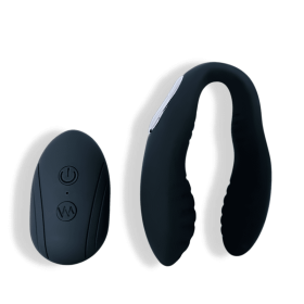 Hestia – Lightweight U-Shaped Vibrator, G-Spot Clitoral Vibe - Black