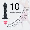 Realistic Dildo Vibrator Anal Plug Prostate Massager Suction - Black