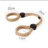 Adjustable Rope Handcuffs Fetish Hand Shackles Bdsm Binding Toys Sex Sm Restraints Exotic Sexy Bondage Slave Cuffs Adult Game - black