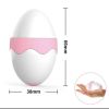 Lubricant Electric With Tongue for USB Women Toy Adult Vibrator Oval Clitoral Simulation Egg Shape Vibrator - PINK