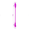 Dual Vibrator Double Head Jump Dildo Vibrator Plug clitoral massager;  a cock-ring;  a G-spot stimulator;  for couples - pink