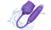 10 Speeds Vibration Suction Rose Nipple Clitoral Sucking Vibrator Sex Toy - Purple