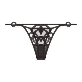 Women's Underwear Big Chest Small Push-up Thin (Option: Black 077T-L)